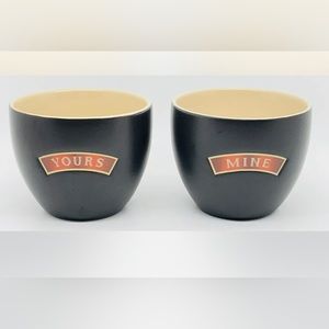 COPY - Set of (2) Mine & Yours Bailey’s Cups excellent and never used.